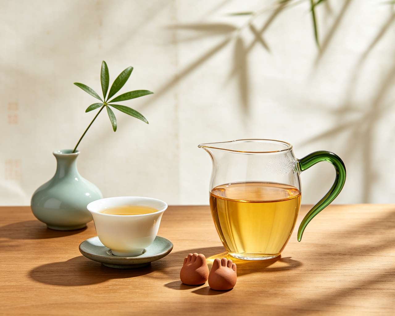 紫砂壶与品茗杯